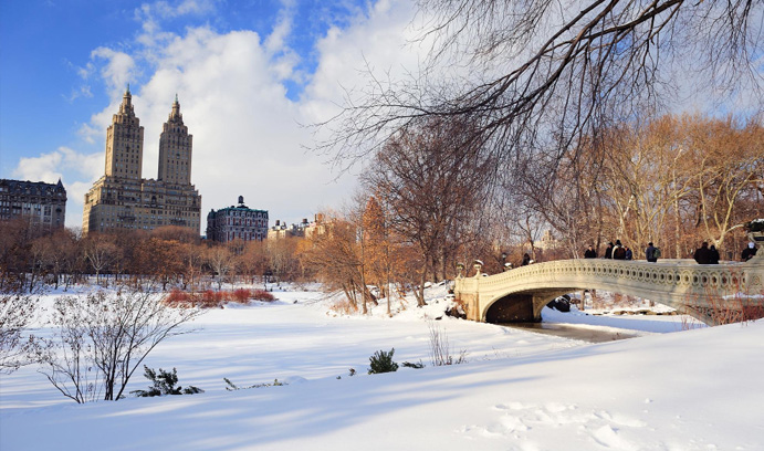 Leidseplein in Winters